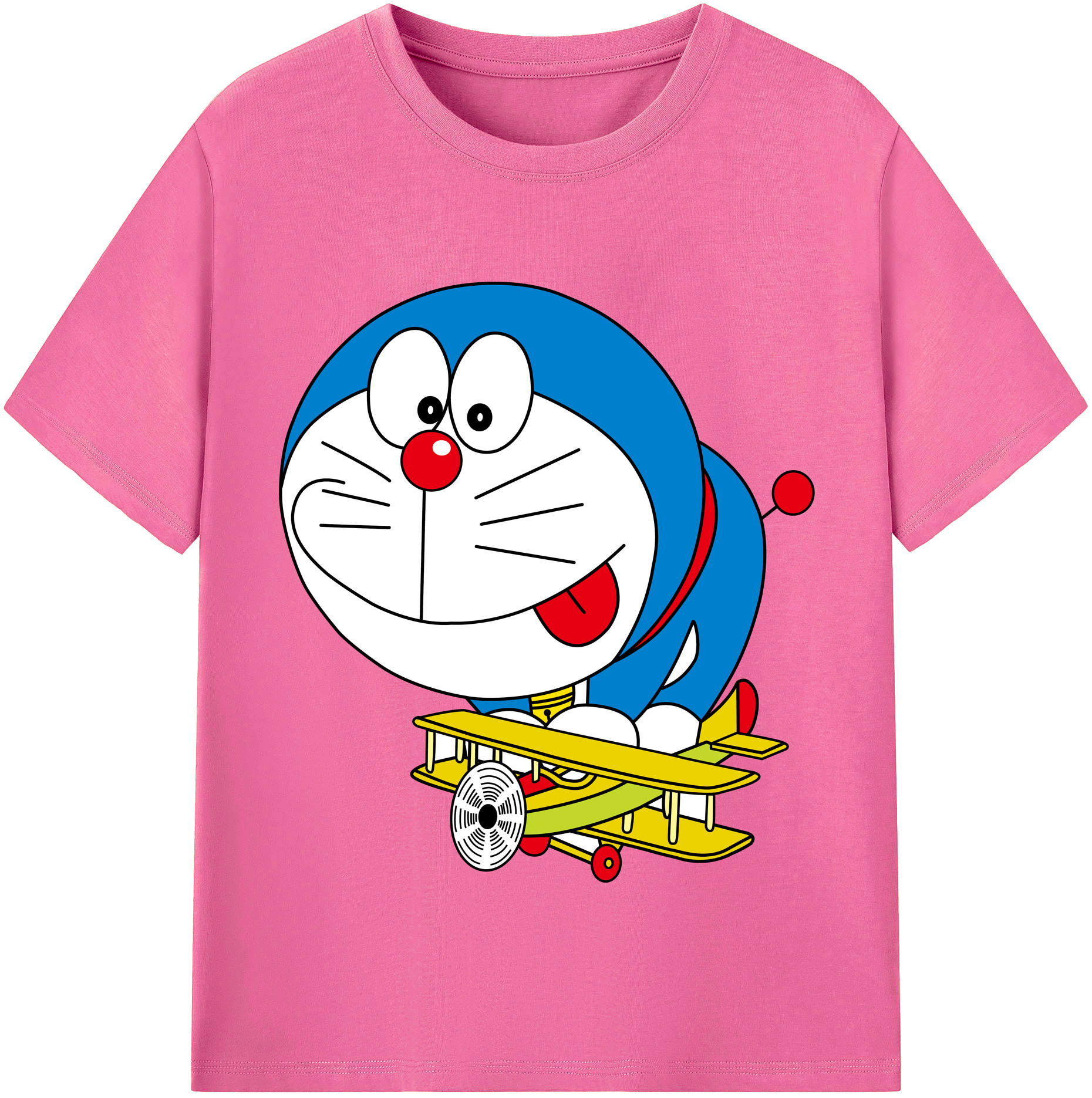 （画像用） ドラえもん Doraemon レディースカジュアルプリントTシャツ（綿100％）